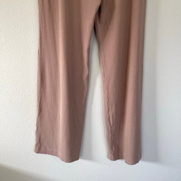 Reformation Tan Ribbed Pull On Relaxed Fit Pants (XL) - Picture 5 of 6